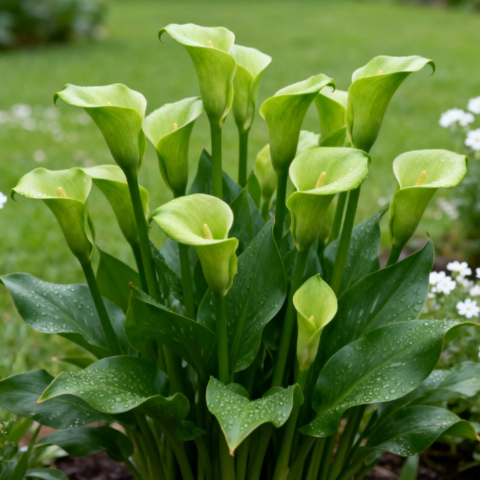 Perennial Calla Lily Bulbs, Easy to Maintain ＆ Easily Pollinated - Grow in Beds, Borders ＆ Patio Pots, Excellent Display-2 Bulbs-H