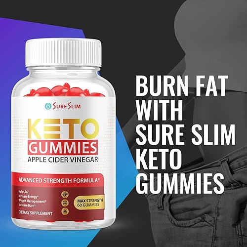 Miniatura 4 de Gomitas Keto Sure Slim - Veganas, sin OGM - Gomitas Keto con vinagre de sidra de manzana, gomitas Keto Sureslim con ACV para cetosis, fórmula