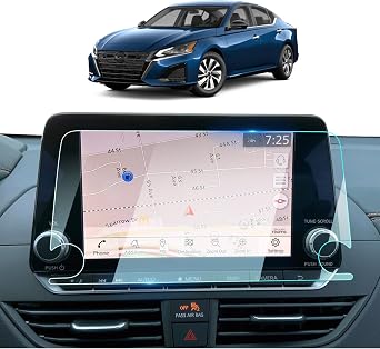 BIXUAN 2019-2026 Altima Screen Protector For 2019-2023 2024 2025 2026 Nissan Altima SV/SR/SL/Platinum 8Inch Touchscreen 2026 Altima Accessories 9H Tempered Glass [NO Fingerprint&Scratches]