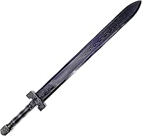 E-BOGU Polypropylene General Black Sword 32" - Lightweight Durable Training Sword for Martial Arts Practice