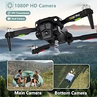 Toladrone TD12Pro Összecsukható Drón 1080P HD Kamerával - Kefenélküli Motorok, Optikai Pozicionálás, Fejnélküli Mód, Kezdőknek és Haladóknak 2