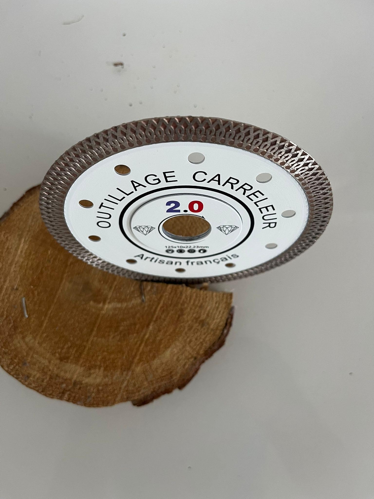 2.0 Disco diamantato da 125 mm extra fine 12 mm modello X lama diamantata professionale di qualità superiore per piastrelle ceramica marmo cemento travertino terracotta porcellana e tettarella