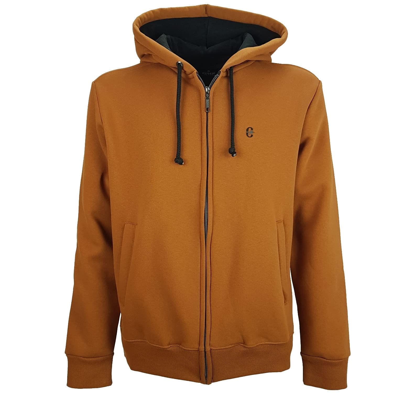 Sudadera Hombre Abierta con Capucha Y Bolsillos Cremallera de Invierno Sudadera Pesado