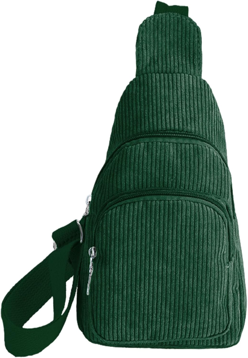 GUSXPPD Borstzak crossbody voor dames, borstzak van corduroy, sportborstzak met verstelbare bandjes voor wandelen, dagelijks gebruik, fietsen, sport, training, Zwart