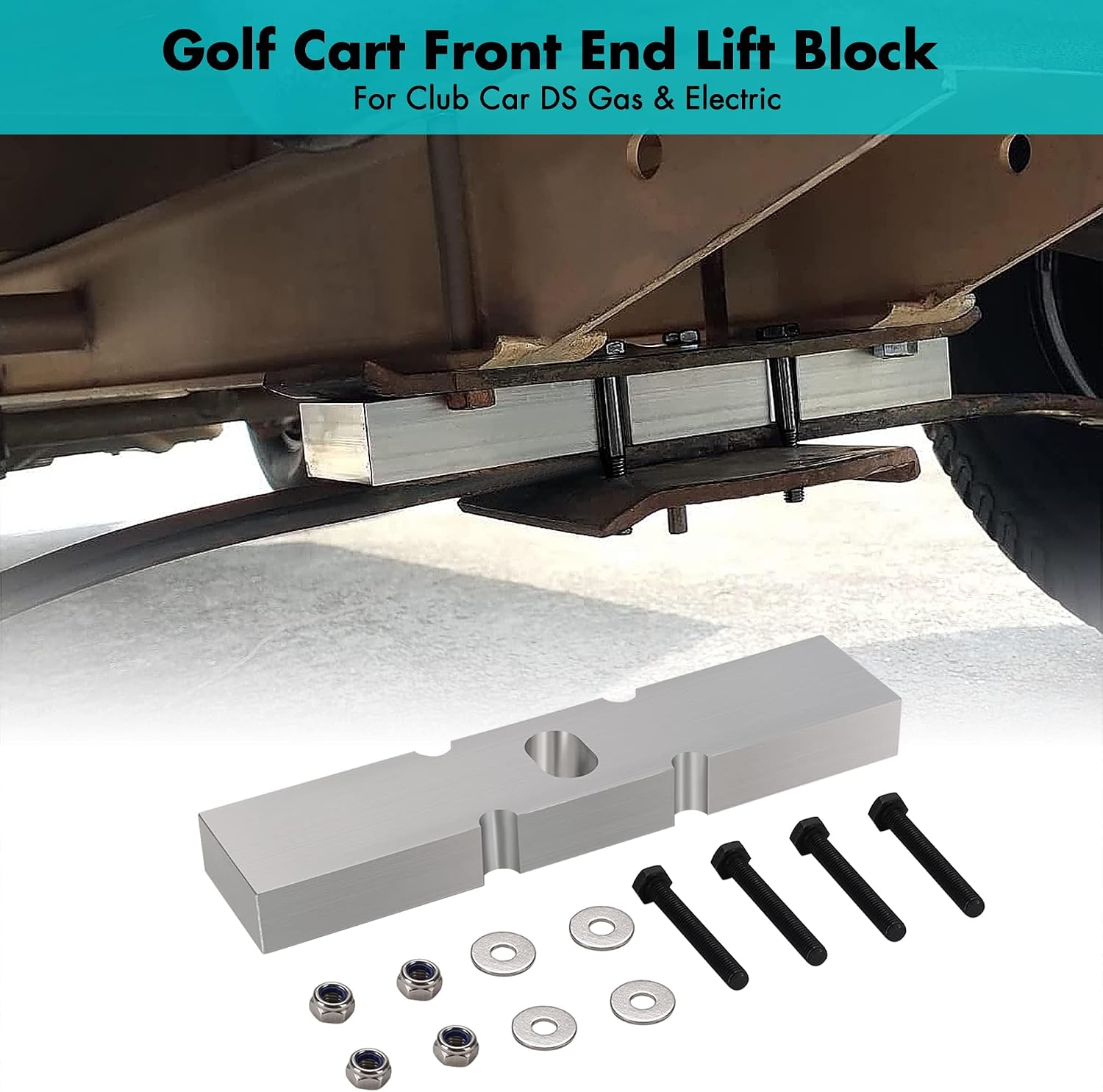 10L0L Golf Cart 1 inch Front End Lift Block for Club Car DS Gas & Electric image 3