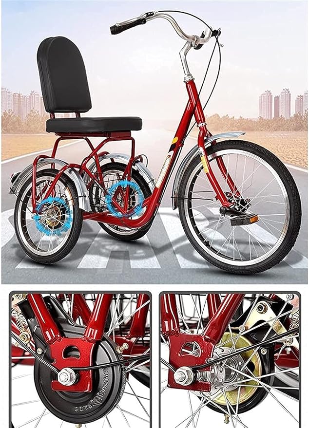 Triciclo Urbano para Adultos con Canasta de Compras miniatura 6