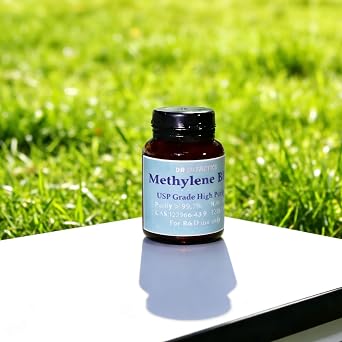USP Grade Methylene Blue Powder 14 Grams | Dark Greenish Crystalline | Prepare 1.4L 1% Solution [Value Pack]