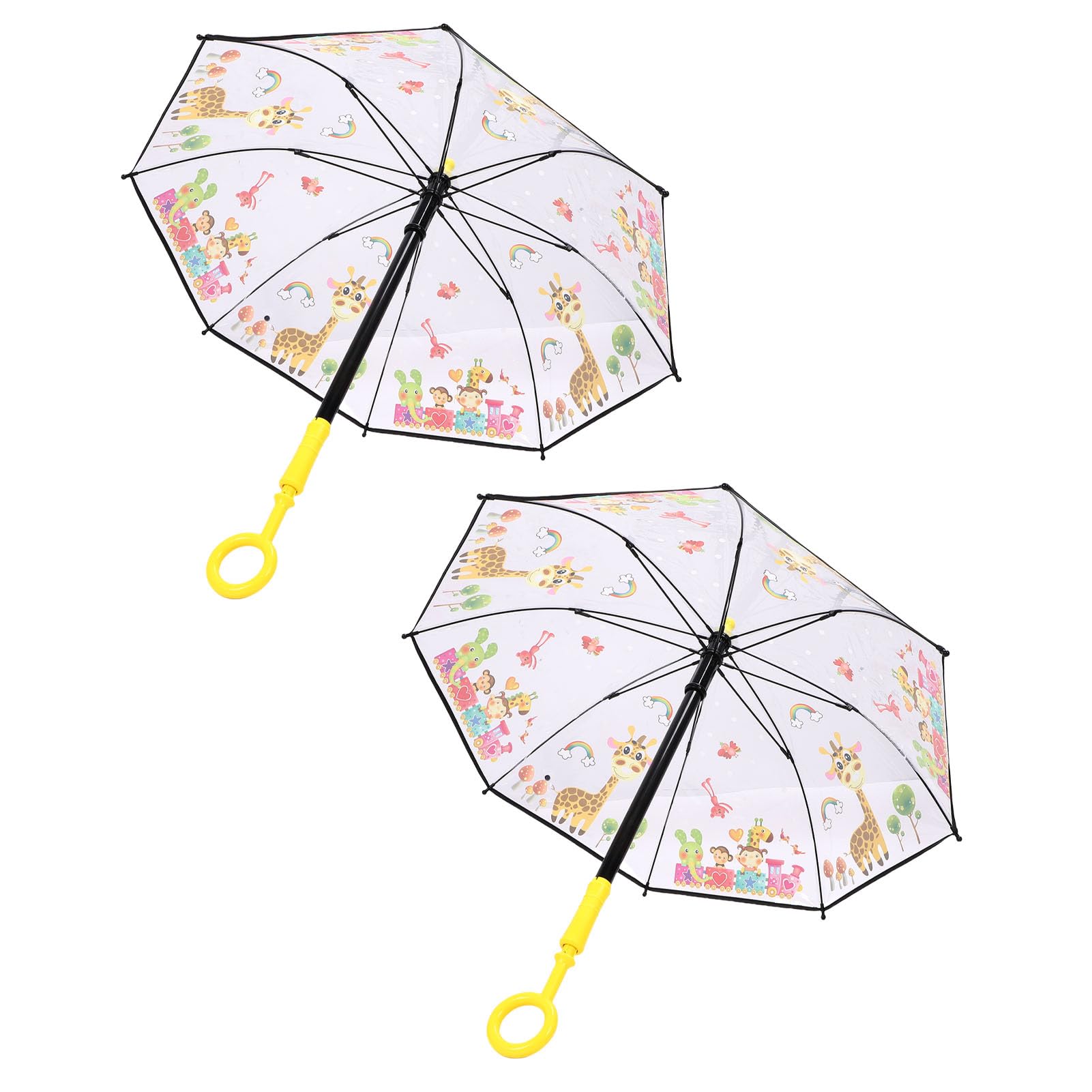 Mumusuki 2Pcs Water Gun Umbrellas, 6m Spray Range Large Capacity Water Spraying Umbrellas for Entertainment, Backyard Water Fights, Pool Parties, Prank Games (Little Deer Pattern)
