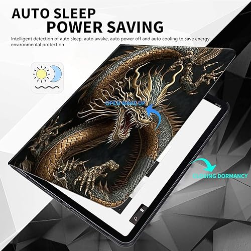 Miniatura 2 de Rossy Funda para Samsung Galaxy Tab A8 de 10.5 pulgadas 2022, delgada, ligera, de piel sintética, ajustable, con función de encendidoapagado