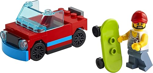 Miniatura 2 de LEGO City Skater 30568 - Minifigura con patineta y coche