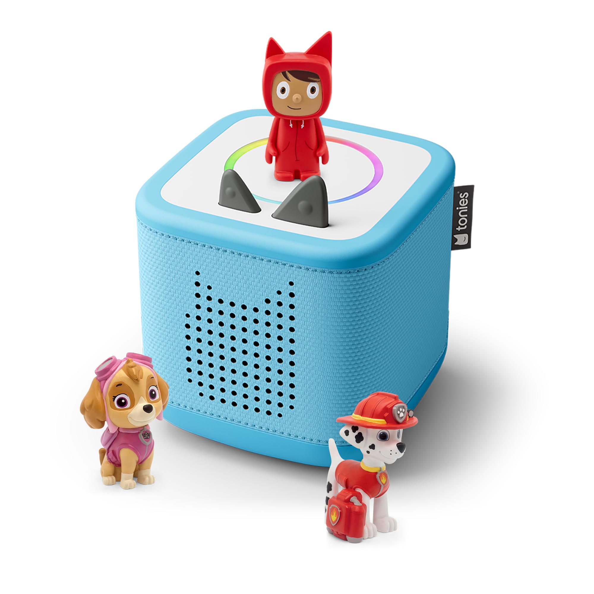 tonies Toniebox 2 Pack Boite à Histoire pour Enfant 1 à 9 Ans, Robuste & Facile à Utiliser, La Pat' Patrouille, 2 Figurines, Bleu Ciel