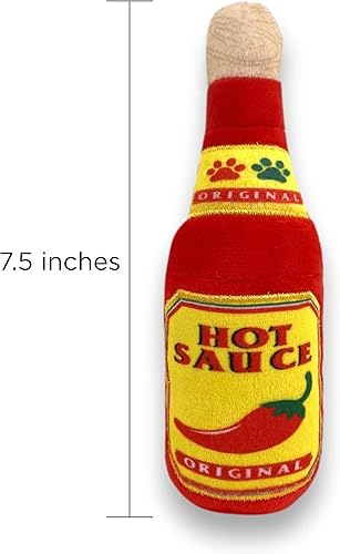 Miniatura 6 de Baja Ponchos Paquete de 4 juguetes masticables para perros Fiesta y sombrero, juguetes de peluche mexicanos chirriantes, regalos para perros para