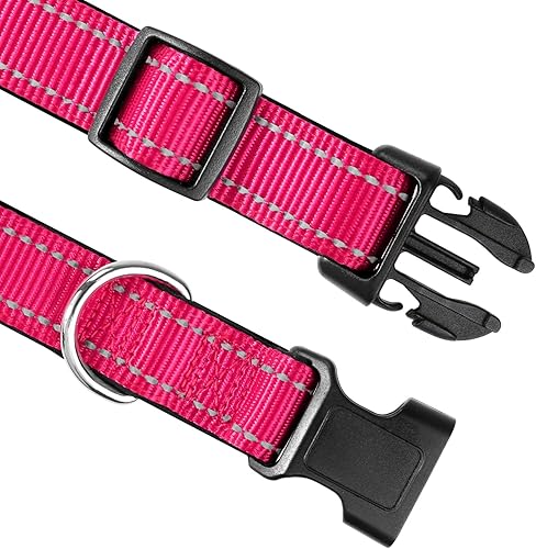 Miniatura 3 de Joytale - Collar reflectante para perro, de neopreno suave y acolchado, de nailon transpirable, para mascotas, ajustable para cachorros y perros