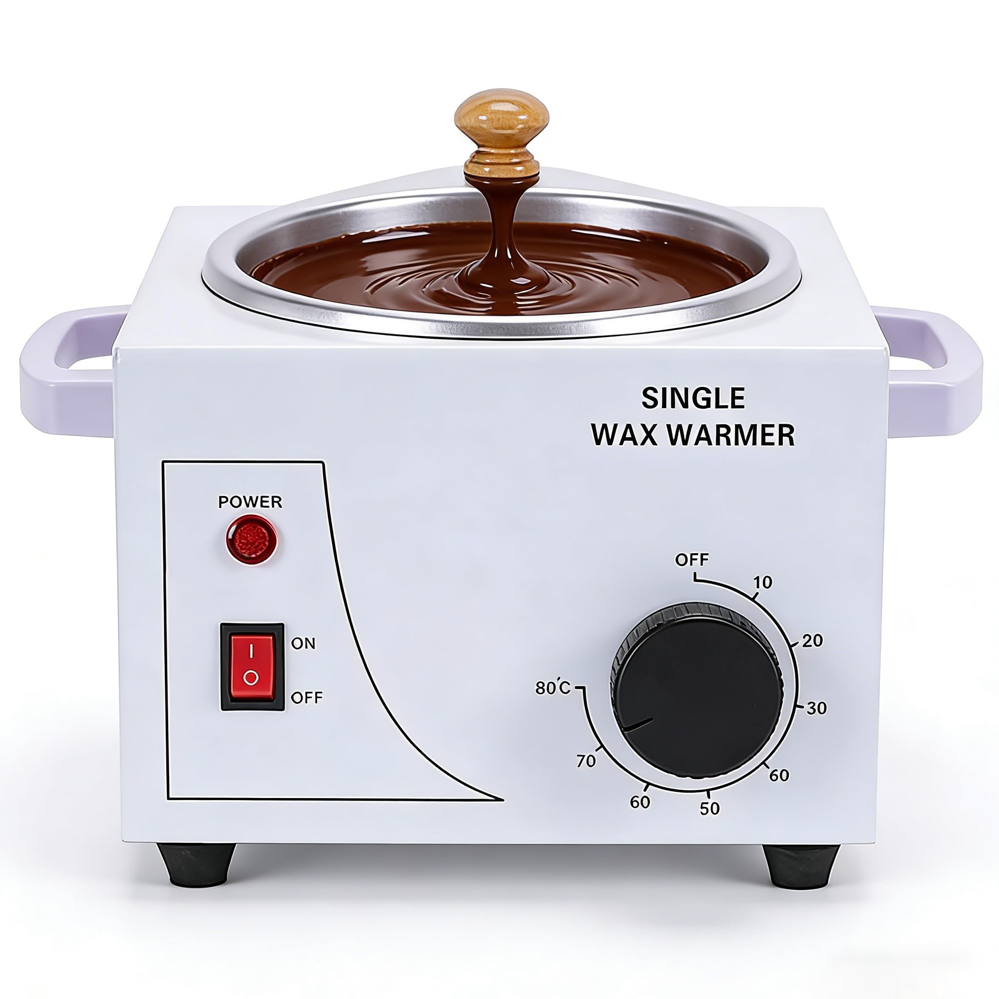 Tygiel do topienia czekolady z regulacją temperatury w zakresie 0-80°C, elektryczna maszyna do topienia czekolady o pojemności 600 ml, fondue do słodyczy