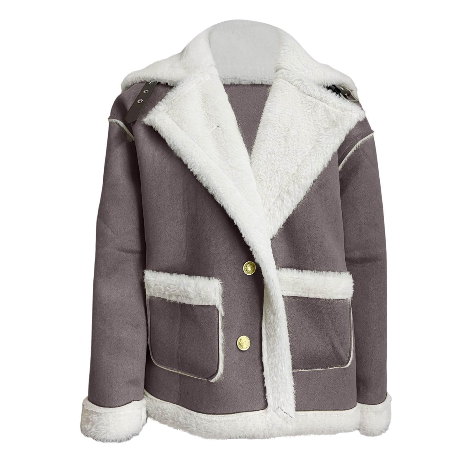 Generisch Cappotto invernale 2026 con fodera in pile, isolante, pesante e caldo, a maniche lunghe, per attività all'aperto in condizioni climatiche fredde, abbigliamento quotidiano