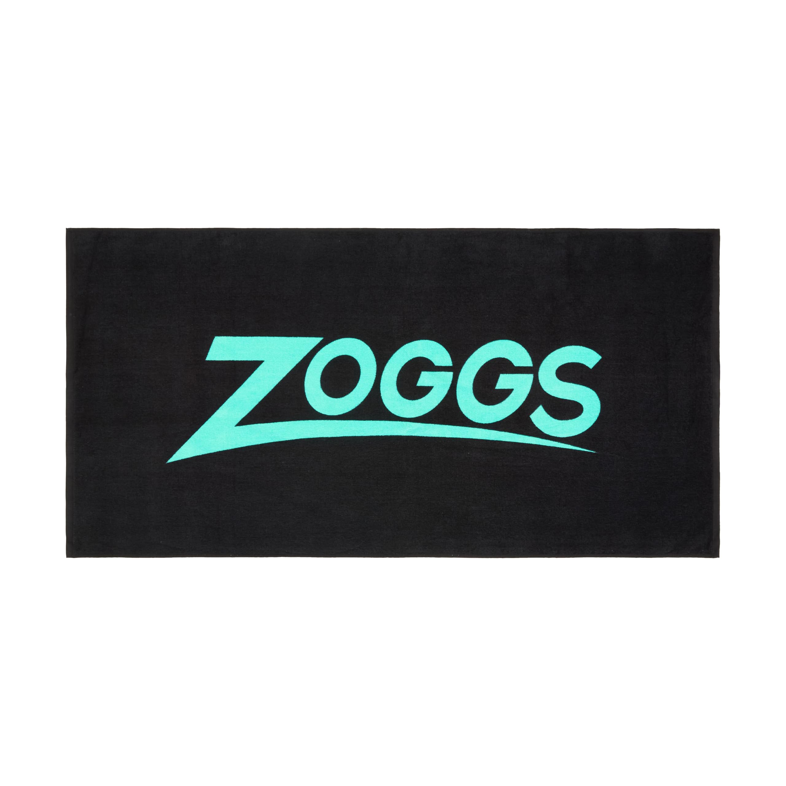 Zoggs Pool Towel Black/Turquoise