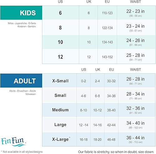 Miniatura 5 de Fin Fun Atlantis Kids - Piel de cola de sirena resistente al desgaste - Inserto de monofina no incluido, para niñas