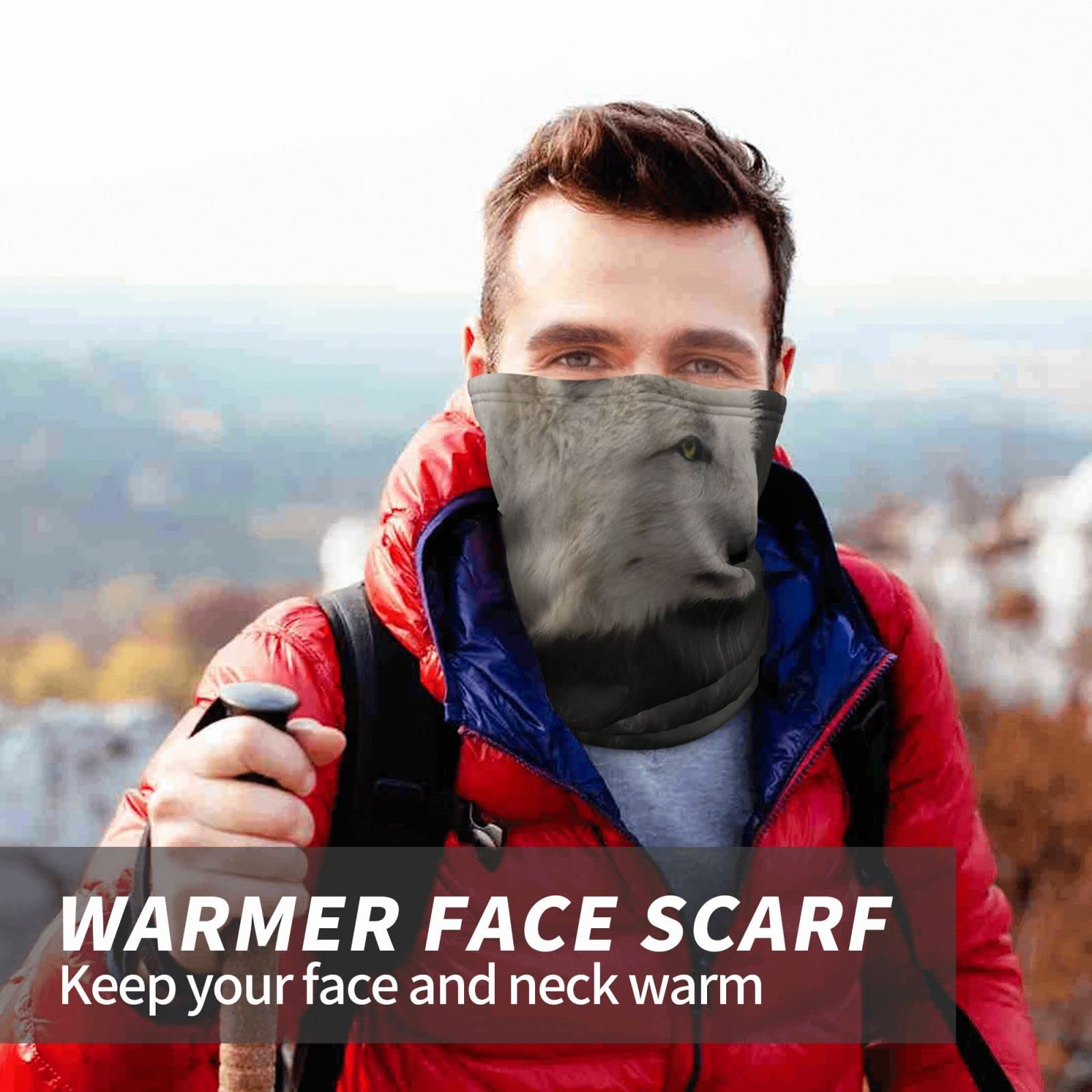 Calentador De Cuello De Invierno Para Hombres, Polaina De Cuello Para Mujer, Bufanda De Forro Polar Para Máscara De Polaina, Bufandas Gruesas A Prueba De Viento (naranja