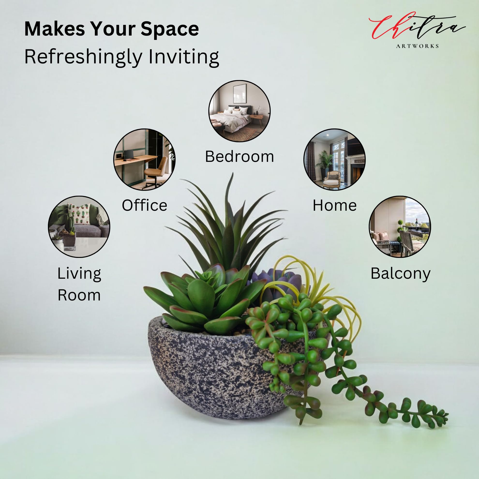 Realistic Artificial Fern Plant - No Maintenance Decor -4 Realistic Artificial Fern Plant - No Maintenance Decor -4