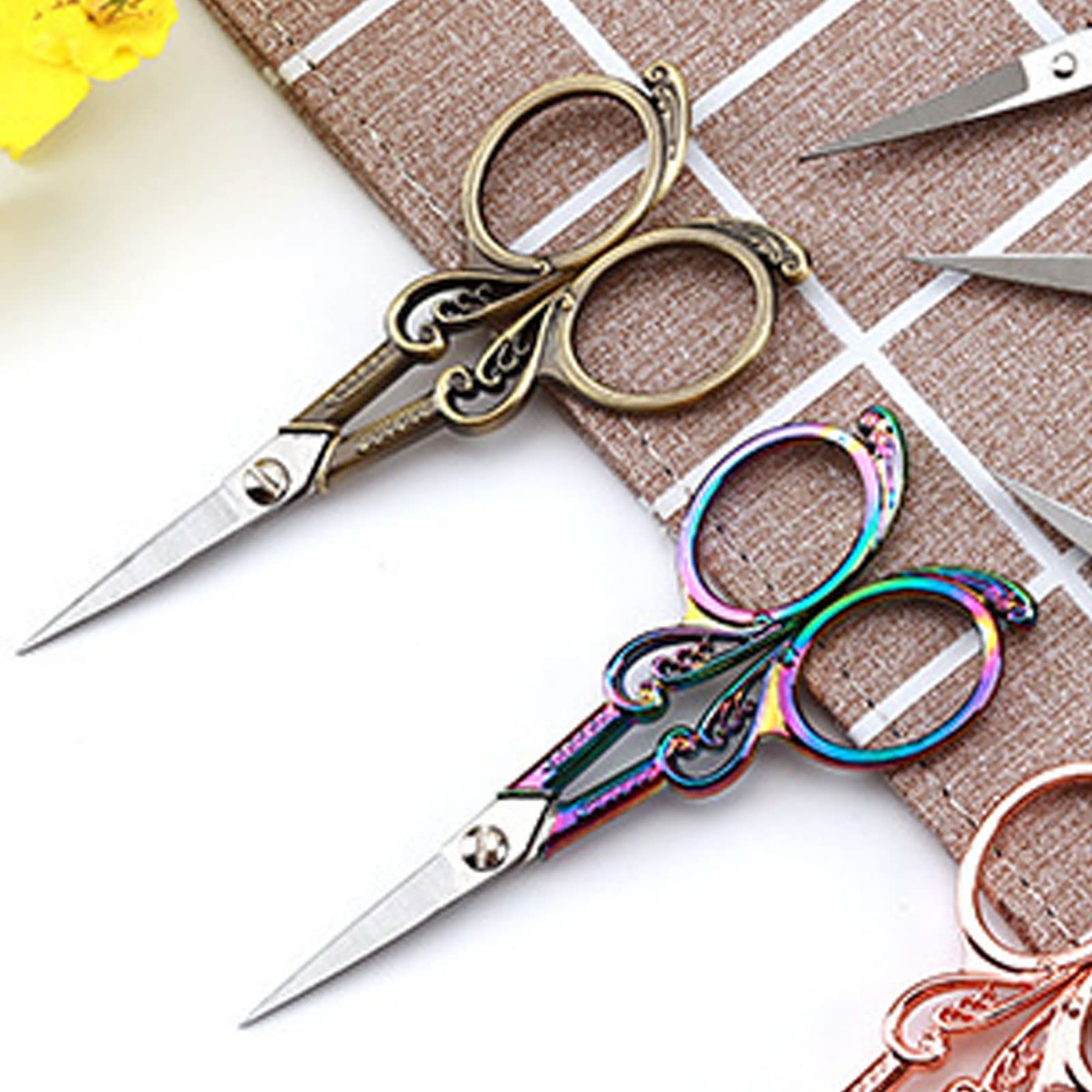 Vintage Schere, Edelstahl Stoff Set, Bündel, Basteln für Stickerei Handarbeit