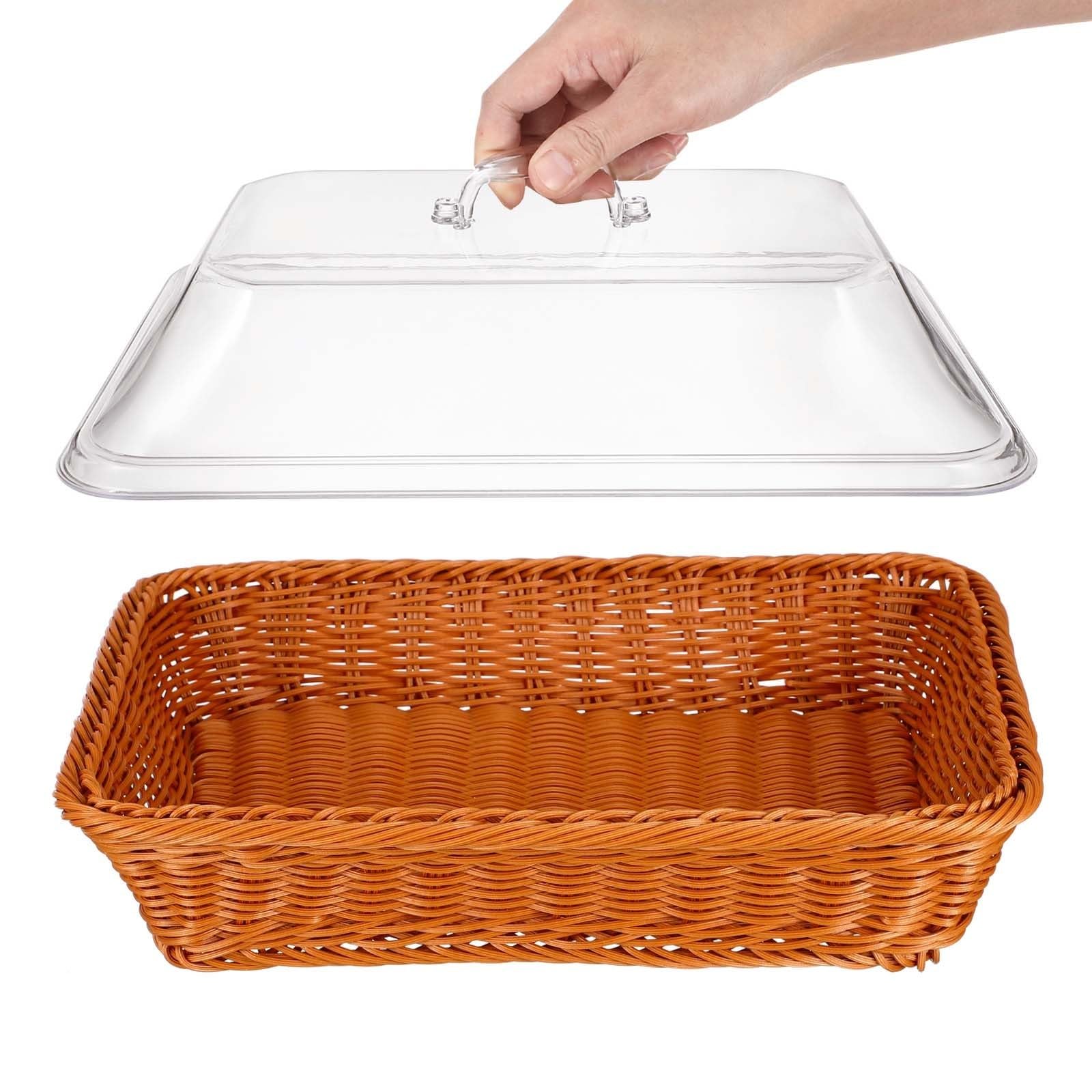 Panier tressé de style rustique pour valoriser le buffet de cuisine