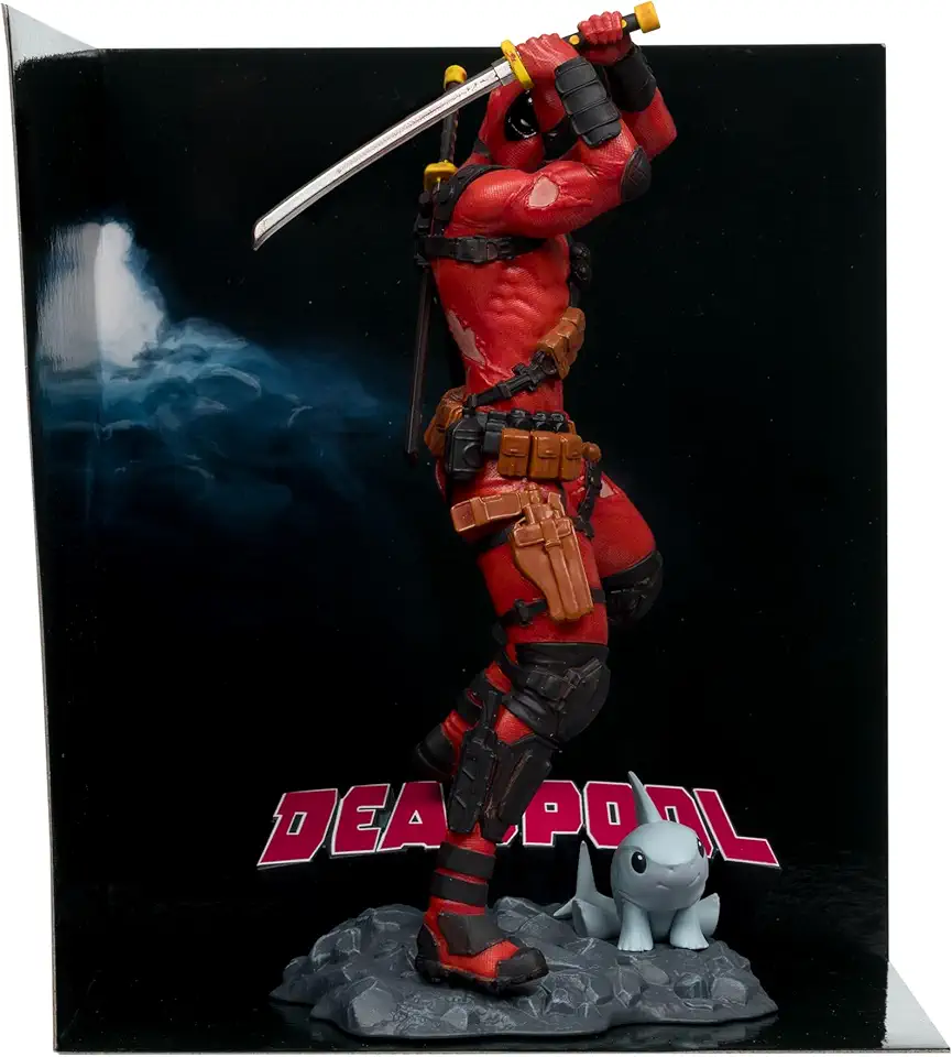 McFarlane Toys - Marvel Deadpool 1:10th Scale Collectible with Scene (Deadpool #1)