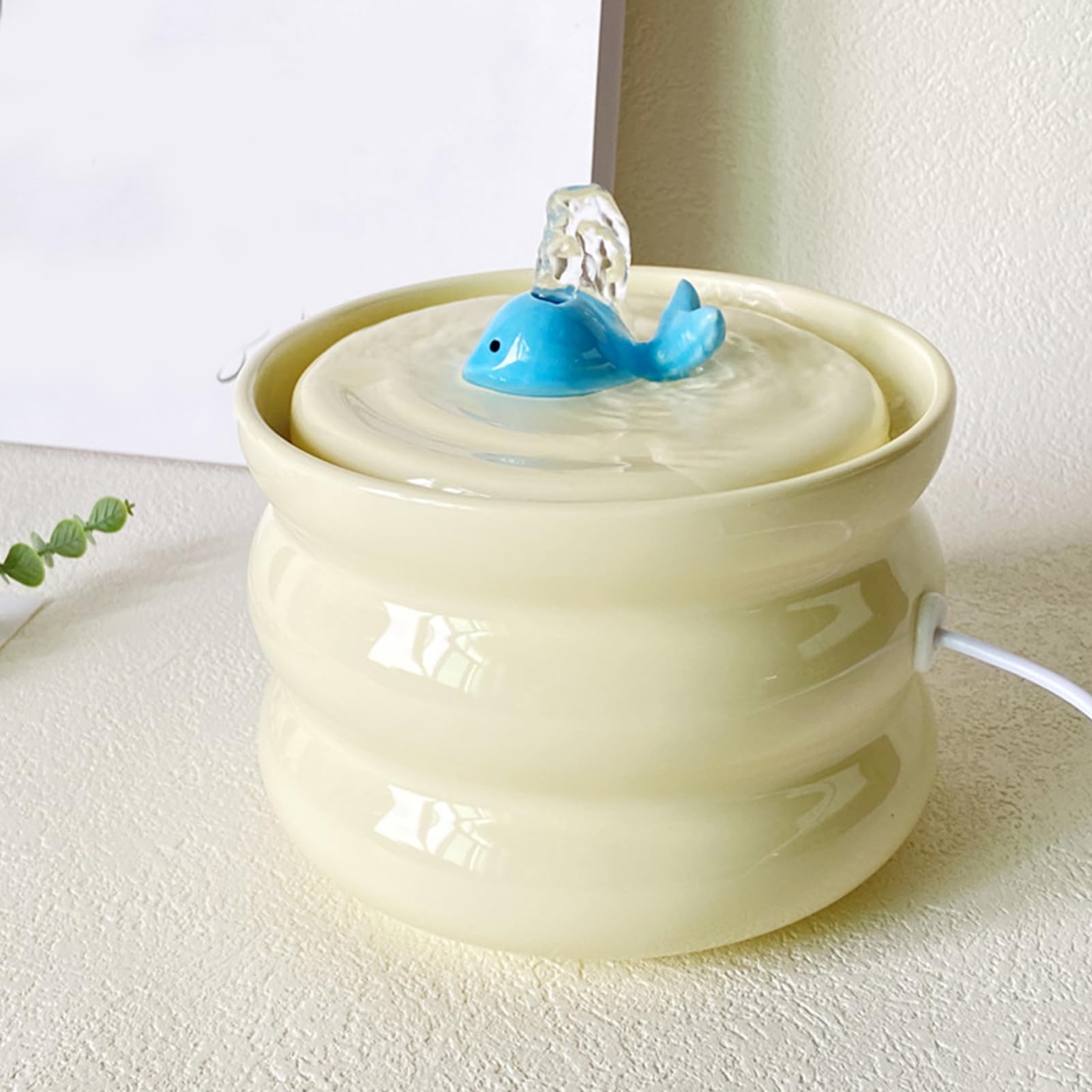 Fontaine pour Animaux de Compagnie, Fontaine pour Chats, Distributeur | d'eau pour chiens - filtrage à faible bruit et à 3 couches, distributeur d'eau pour animaux domestiques silencieux pour chien