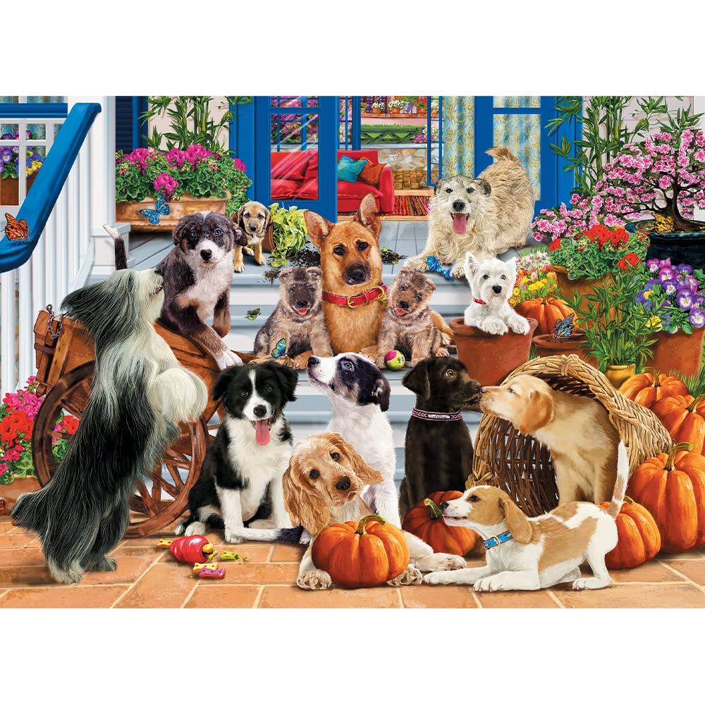 Trefl - Puzzle en Bois, De L'Amitié des Chiens - 1000 Pièces, Artisanat en Bois, Formes Irrégulières, 100 Figures d'animaux, Puzzle Moderne De Qualité Supérieure, Bricolage