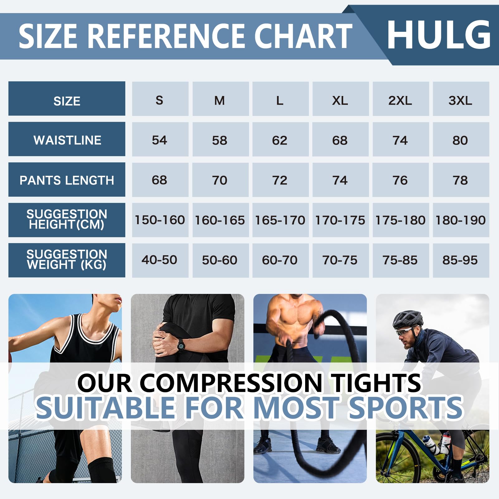 HULG Leggins Uomo 3/4,Leggings, Pantaloni e Collant da Corsa da Uomo,Pantaloni Palestra Uomo, Adatti per la Corsa, Il Jogging e Il Fitness