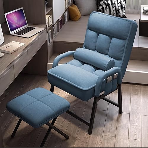 Silla de brazo con otomana, silla perezosa con otomana, silla decorativa con otomana, silla moderna para sala de estar, estudio, salón, oficina