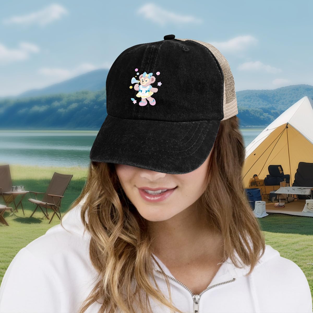Amazon.co.jp: ダッフィー フレンズ キャップ メッシュキャップ 野球帽 