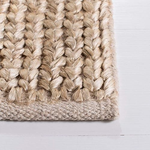 Miniatura 3 de Safavieh Kilim Collection - Alfombra de área de 8 x 10 pies, natural y beige, yute marroquí hecho a mano, ideal para zonas de alto tráfico en sala