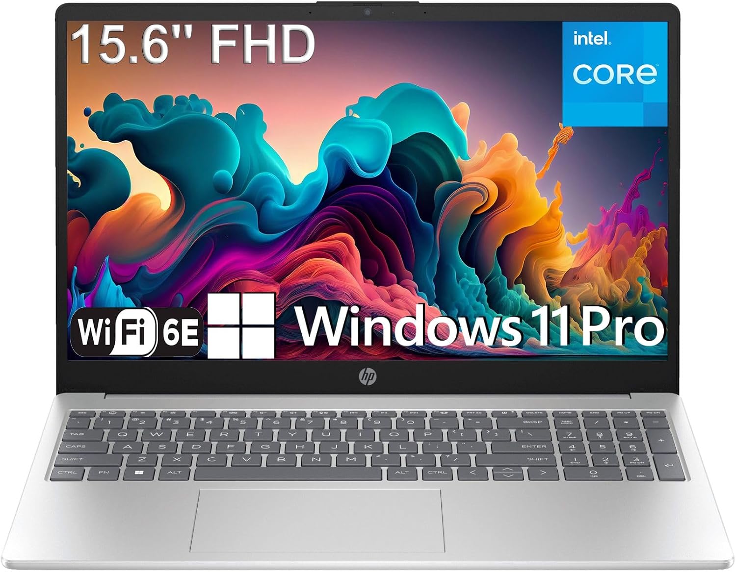 HP 15.6" Laptop Computer for Student Home Study, Intel CPU (Beat i3-1115G4), 32GB DDR4 RAM, 1TB PCIe SSD, FHD, WiFi 6E, Bluetooth 5.3, USB-C, HDMI, Webcam, Numeric Keypad, Windows 11 Pro
