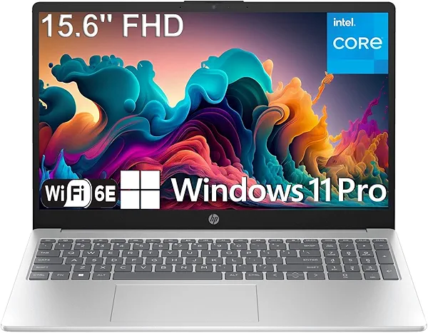 HP 15.6" Laptop Computer for Student Home Study, Intel CPU (Beat i3-1115G4), 32GB DDR4 RAM, 1TB PCIe SSD, FHD, WiFi 6E, Bluetooth 5.3, USB-C, HDMI, Webcam, Numeric Keypad, Windows 11 Pro