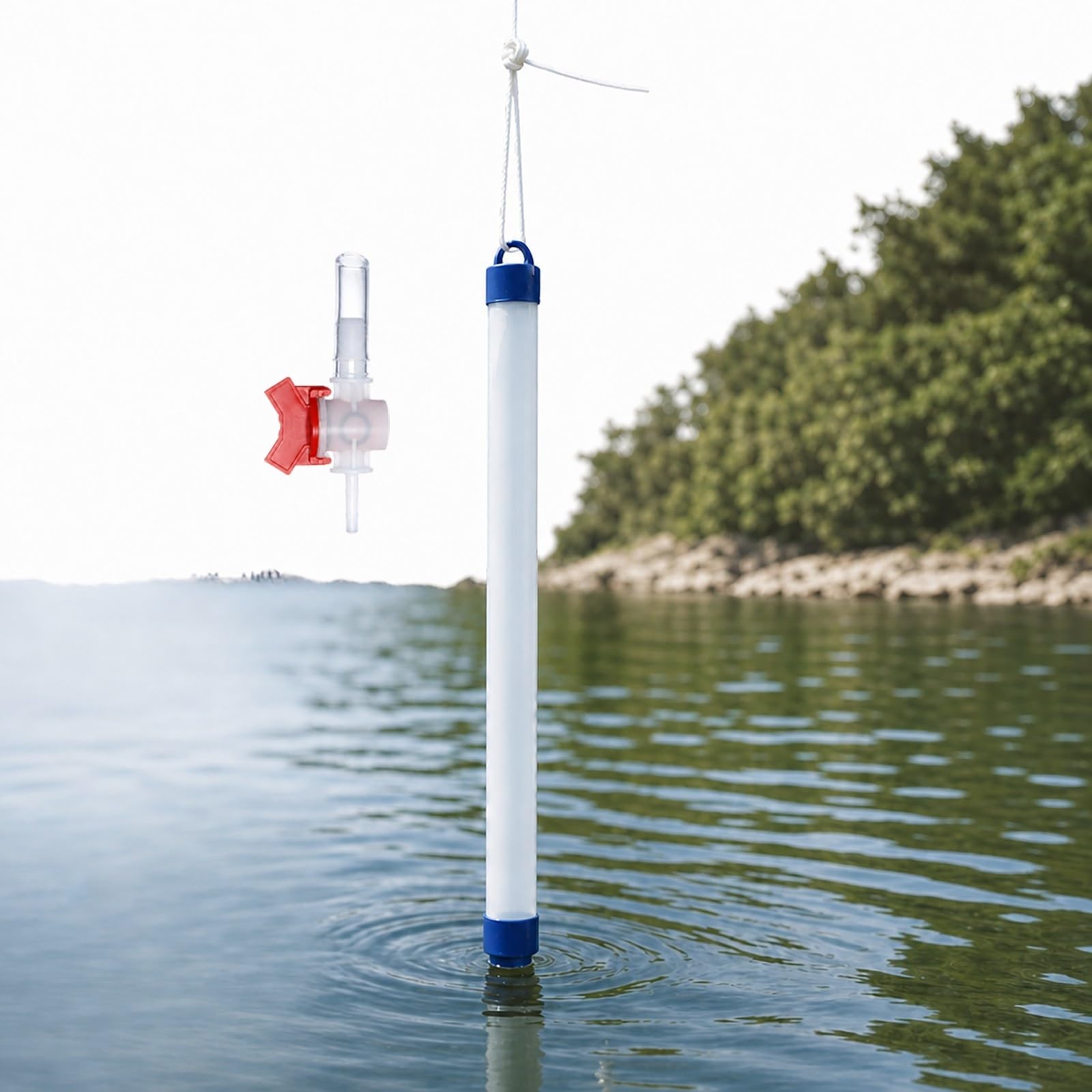 Tubo per Campionamento Acqua con Valvola Regolabile, Prelevatore di Liquidi