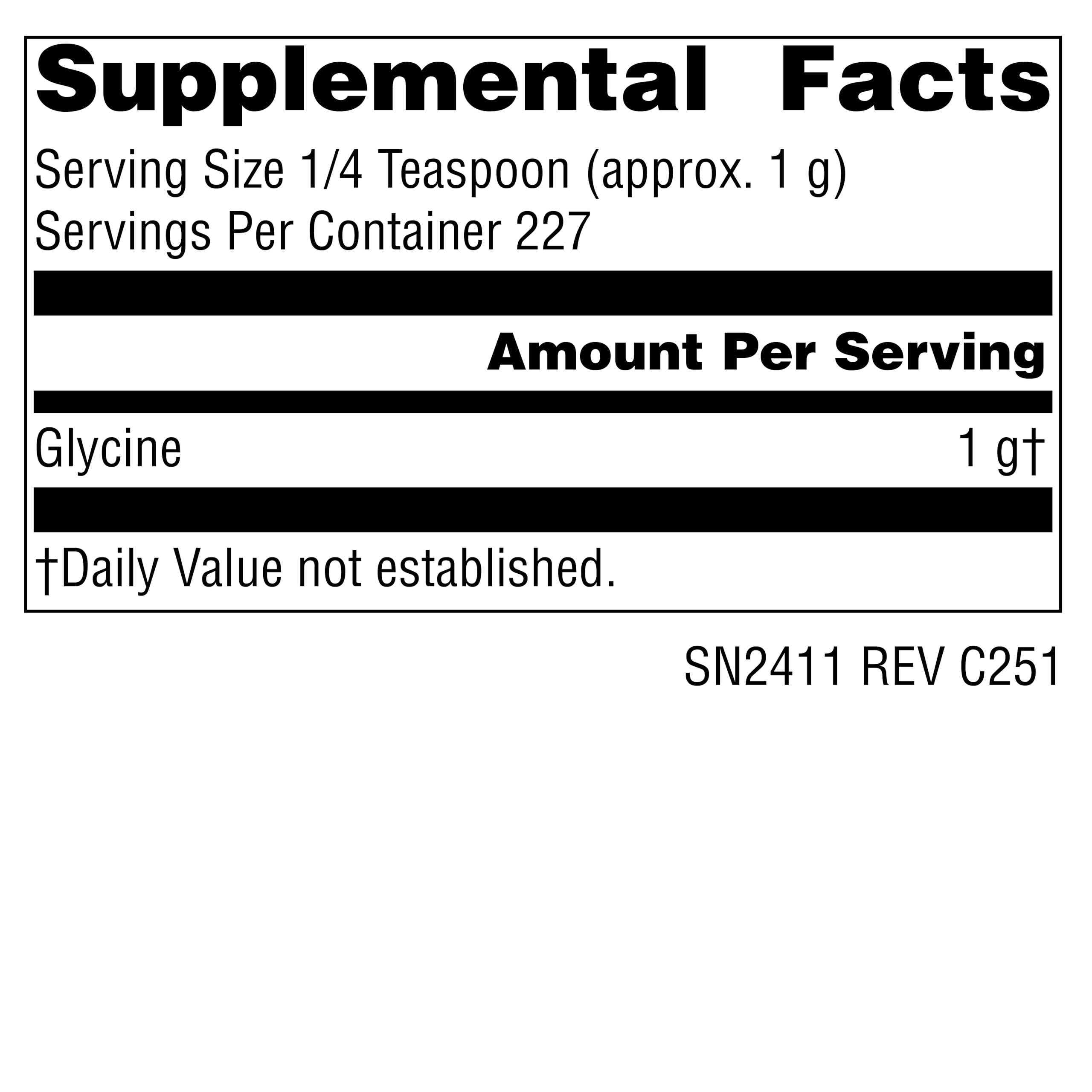 Source Naturals, Glycine, 227 Grams - 8oz. Powder — Amazon image 2