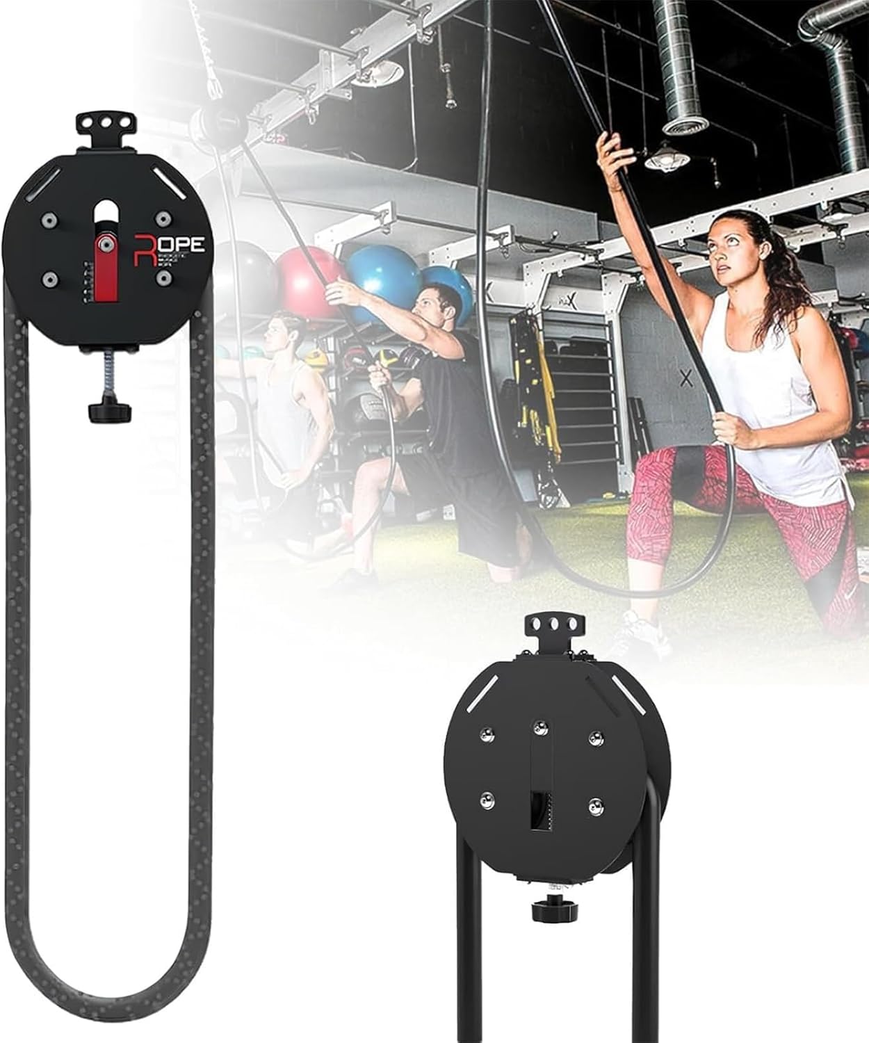 All-in-One Endless Rope Machine and Grip Strength Trainer - Compact, Portable Gym Solution with 20kg Resistance. Perfect for Small Spaces and On-The-Go Fitness