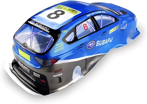 Miniatura 3 de Manrock 110 Escala RC Pintado Drift Racing Touring Onroad Carrocería Coche Shell Sti X Azul