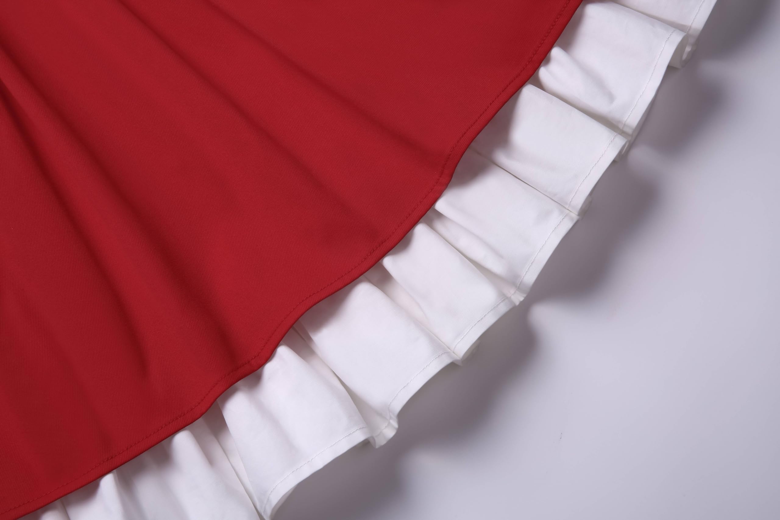 Dziewczyna Eleganckie Czerwone Zimowe Świąteczne Koronkowe Ubrania Dzieci Maluch Słodkie Stylowe Specjalne Okazje Świąteczne Sukienki