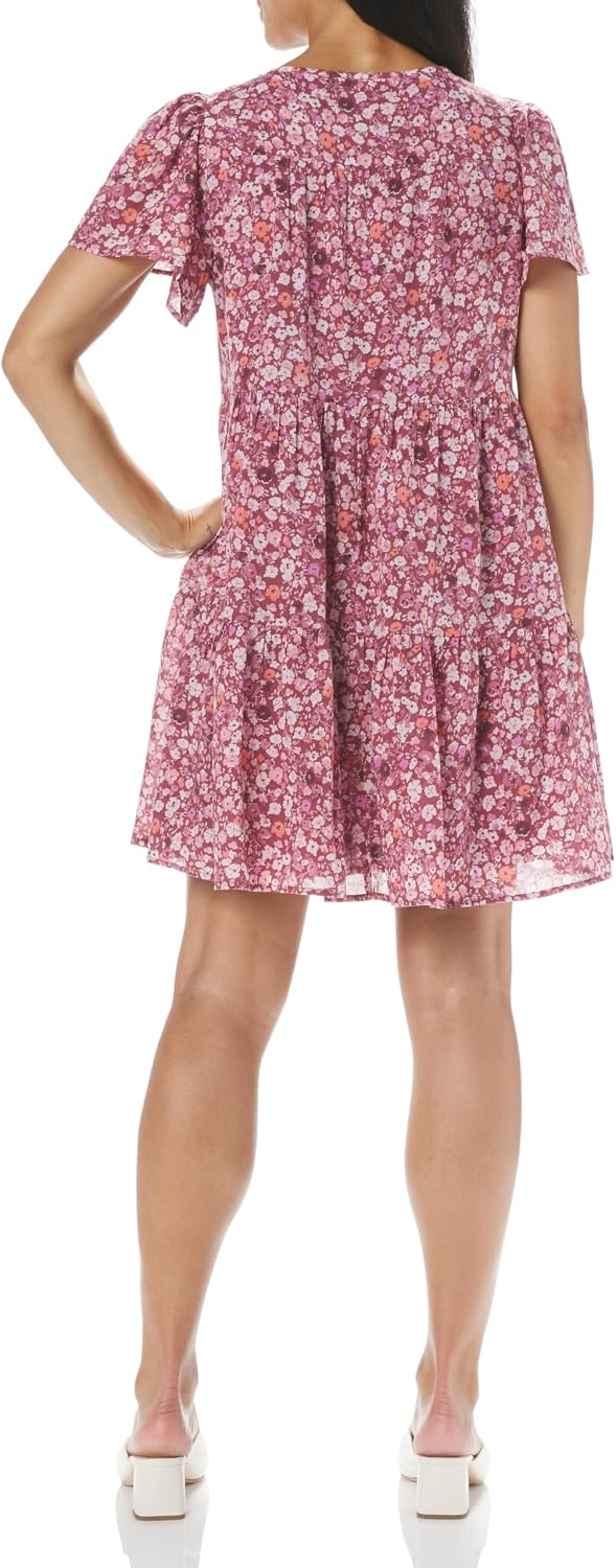 Lucky Brand Women's Lucky Brand Women's Floral Printed Tiered Mini