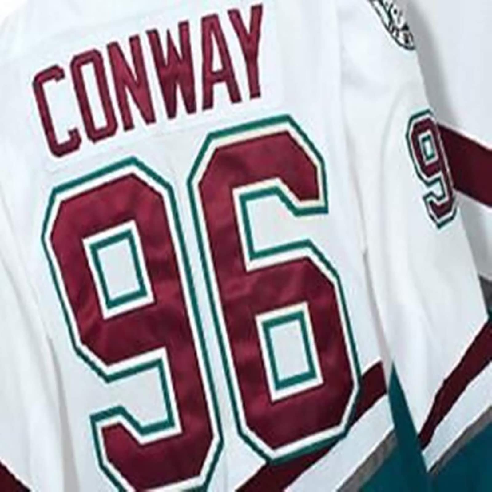Charlie Conway #96 Mighty Ducks film koszulka do hokeja na lodzie trening trening sportowy sweter szyte litery cyfry koszula