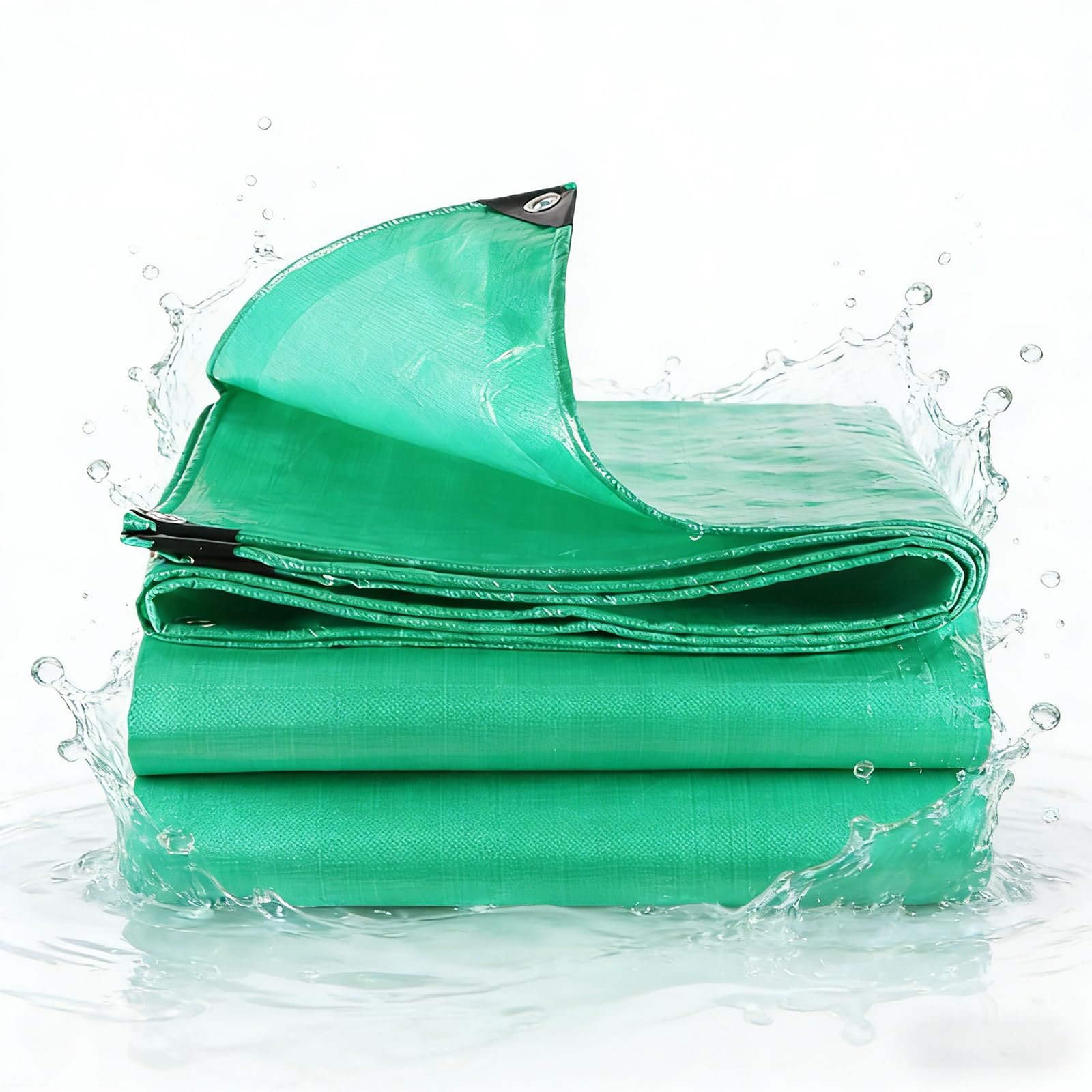 Lona impermeable verde 160x190 cm cubretodo de plastico para jardin