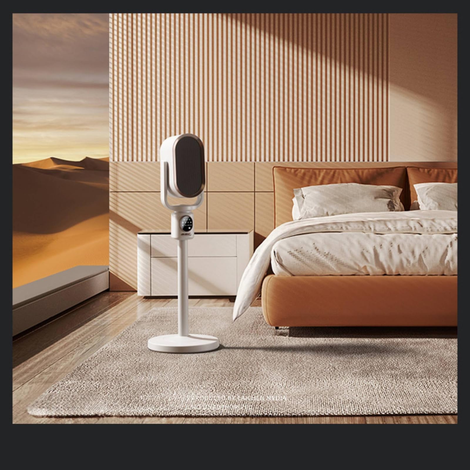Qianly Calefactor Torre Distancia Programable Calefactor Oscilan con mporizador Compacto para Dormitorio, Oficina, Escritorio