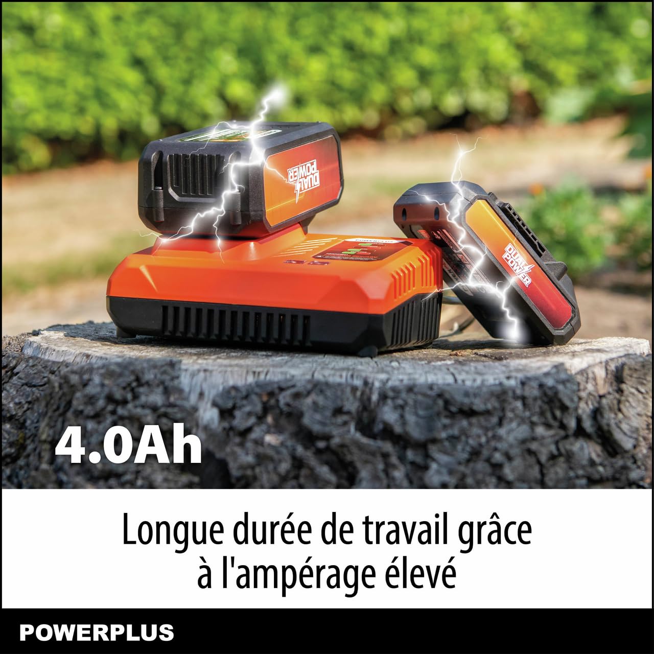 Batterie Powerplus Dual Power 4,0 Ah de 20 V POWDP9024 - pour Outils de Bricolage sans Fil de 20 V - LED d'Indication de Puissance - Plateforme de Batterie
