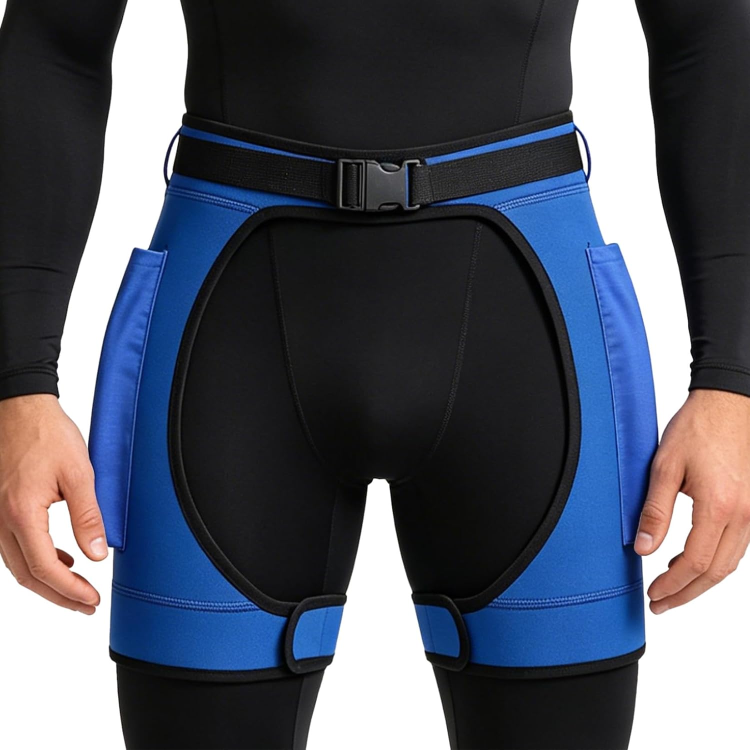 Lejafay Men Diving Suit Hollow Out Scuba Shorts Surfing Short Pants Surf Wetsuit Swimwear for Boating
