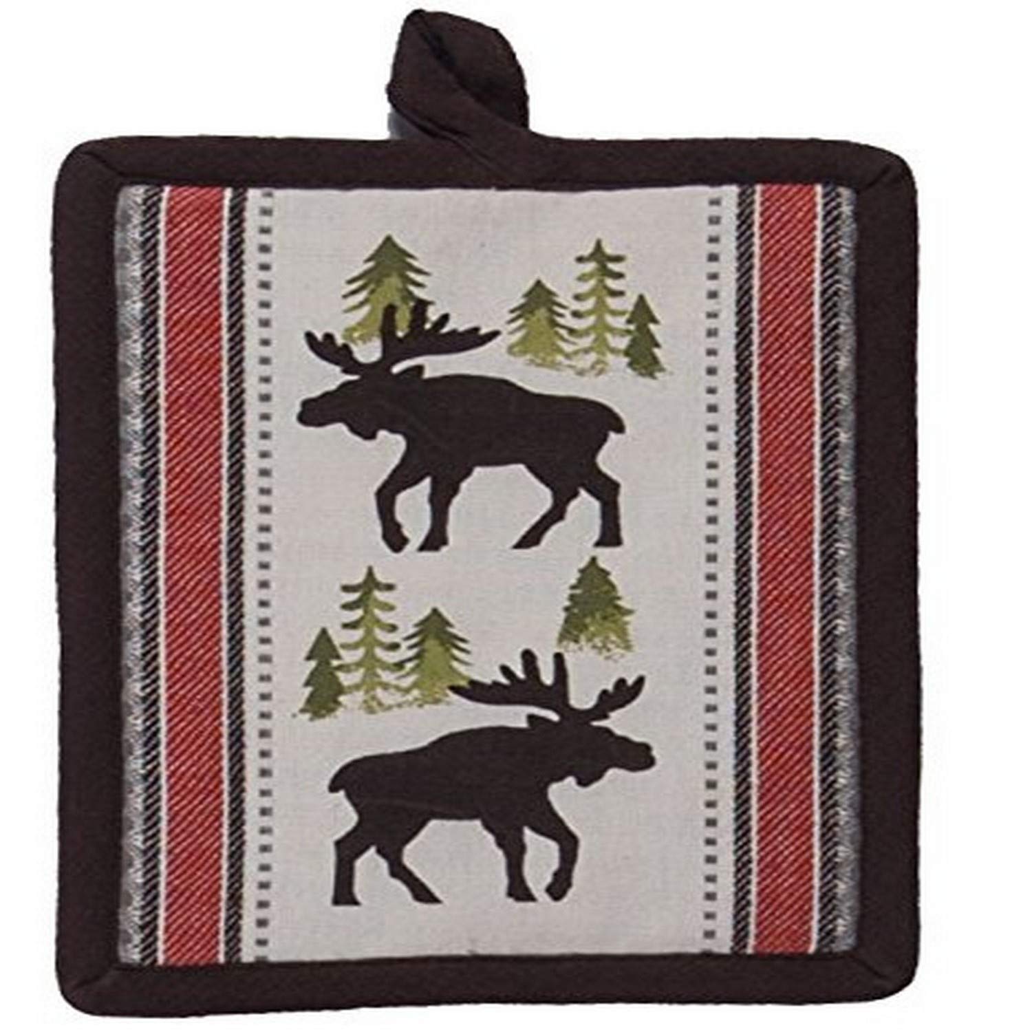 Kay DeeDesigns Simple Living Moose Printed Woven Potholder