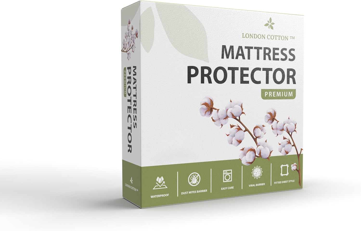 Premium Full Size Mattress Protector 100% Waterproof Mattress Protector Breathable Deep Pocket Washable Bed Cover (Full)
