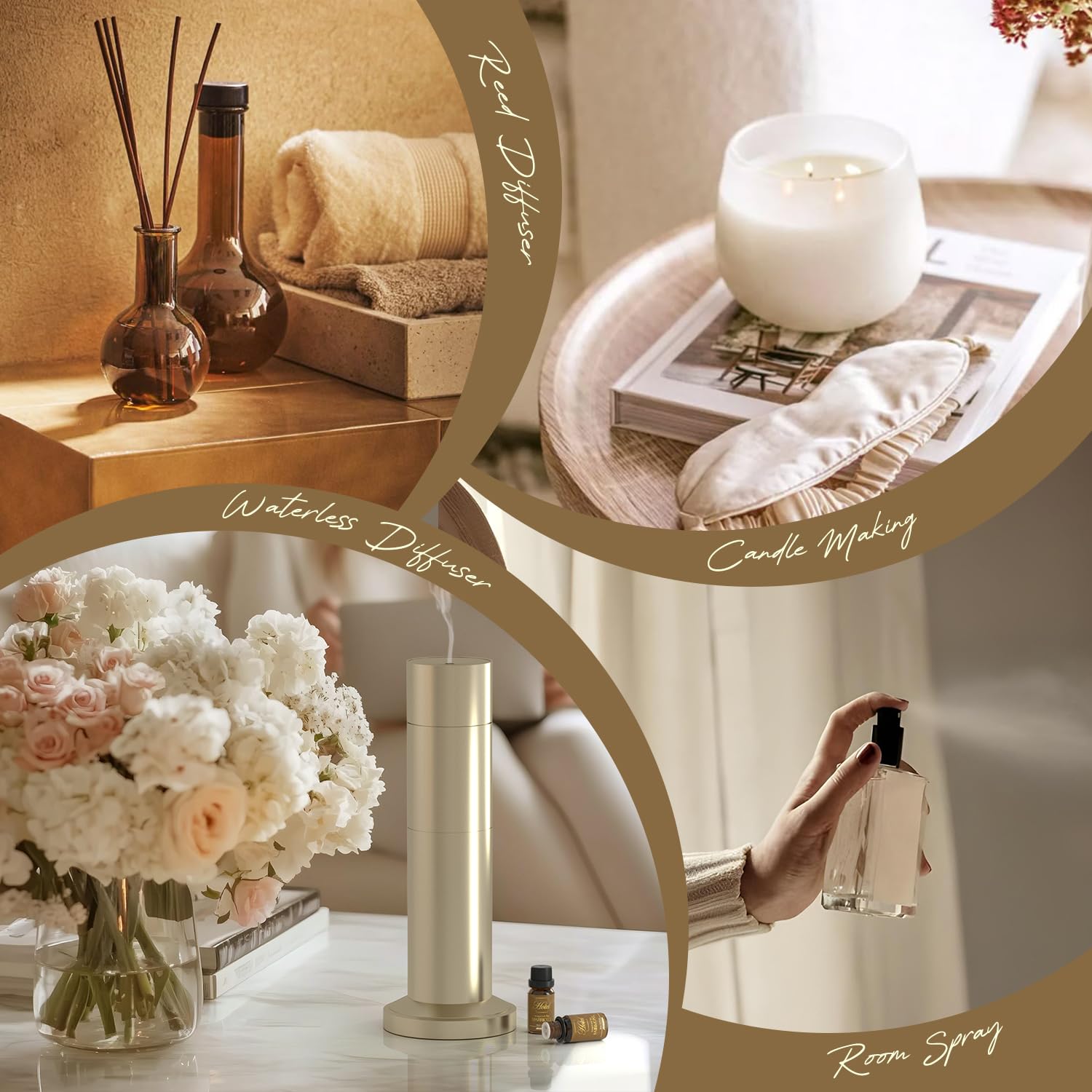 ARVIDSSON Hotel Diffusoröle Geschenkset - Hotel ätherische Öle für Diffusor, Luxus Duftöle inspiriert von 5 Sterne Hotels Duft, Geschenk für Frauen und Männer