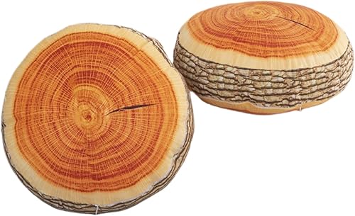 Miniatura 3 de Cojín de fruta Cojín redondo grueso Cojín reposacabezas (13.7 pulgadas, estaca de madera)