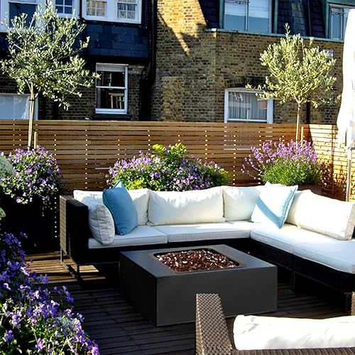 Miniatura 3 de Skyflame Vidrio de fuego de alto brillo de 20 libras para paisajismo de chimeneas, cobre reflectante de 12 pulgada y reflectante azul pacífico